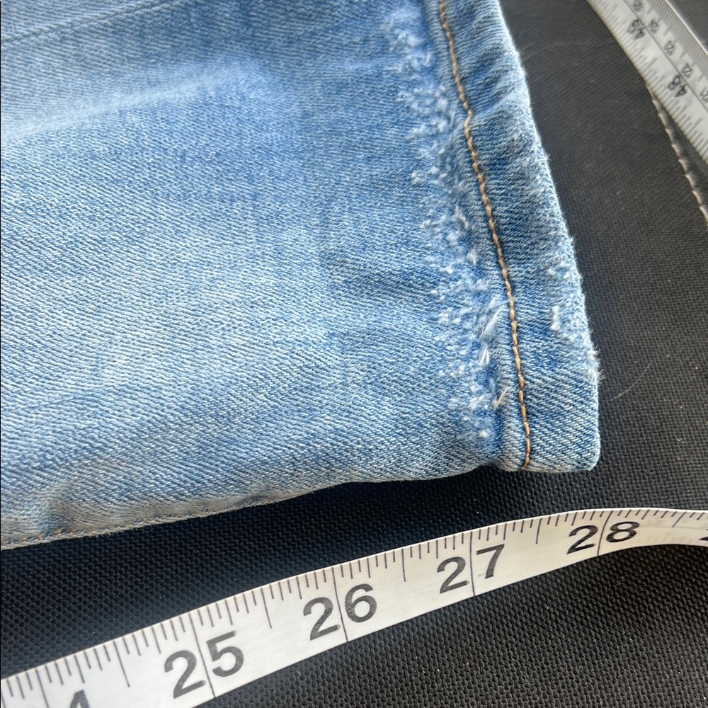 Anthropology Pilcro Slim Boyfriend Blue Distressed Jeans 29 - Picture 6 of 6